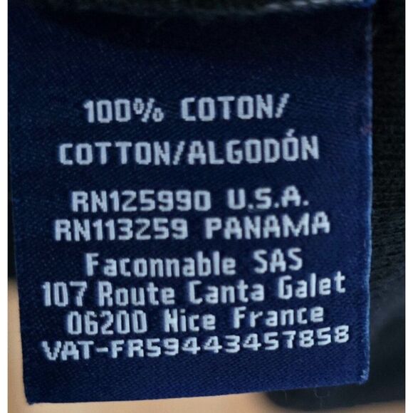 Dark blue black 1/4 zippull over sweater Striped Collar accent grandma grandpa - Picture 8 of 10